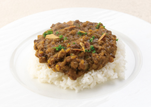 レンズ豆と粗挽きポークのキーマカレー