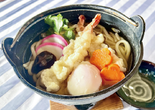 鍋焼き海老天うどん・蕎麦